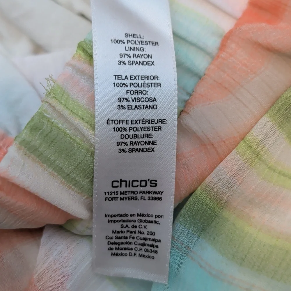 Chico's Pastel Striped Martha Maxi Skirt